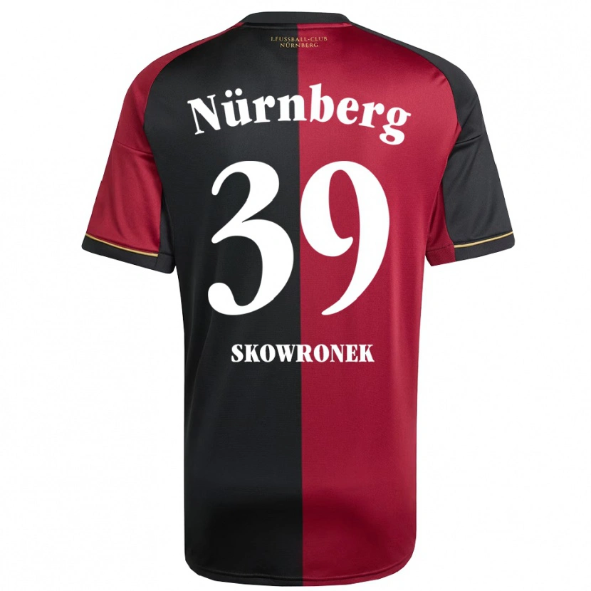 Danxen Mujer Camiseta Joel Skowronek #39 Borgoña Negro 1ª Equipación 2025/26 La Camisa