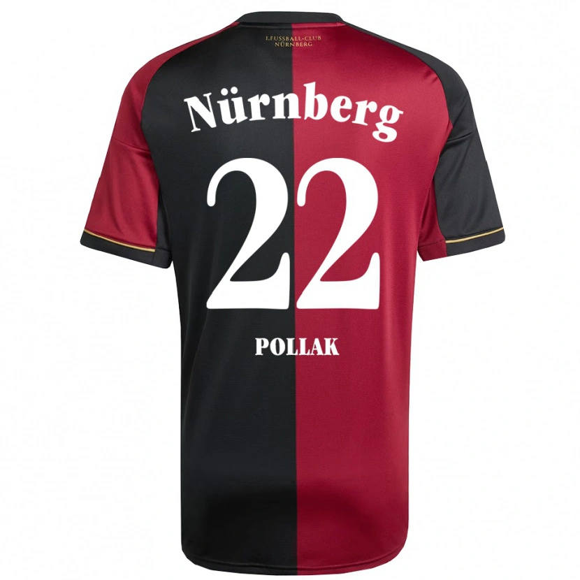 Danxen Mujer Camiseta Julia Pollak #22 Borgoña Negro 1ª Equipación 2025/26 La Camisa