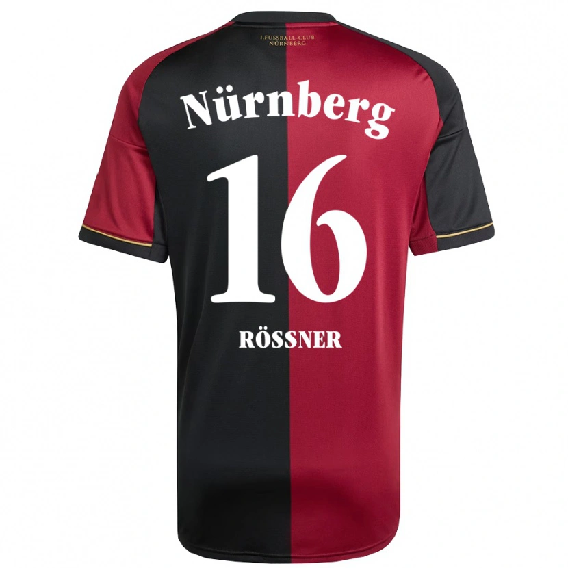 Danxen Mujer Camiseta Marlon Rößner #16 Borgoña Negro 1ª Equipación 2025/26 La Camisa