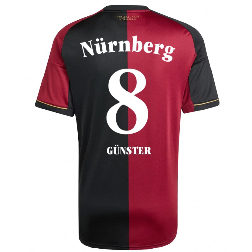 Danxen Mujer Camiseta Meret Günster #8 Borgoña Negro 1ª Equipación 2025/26 La Camisa