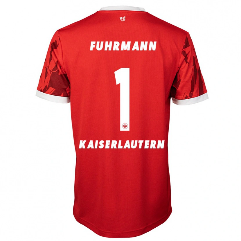 Danxen Mujer Camiseta Lasse Fuhrmann #1 Rojo Blanco 1ª Equipación 2025/26 La Camisa