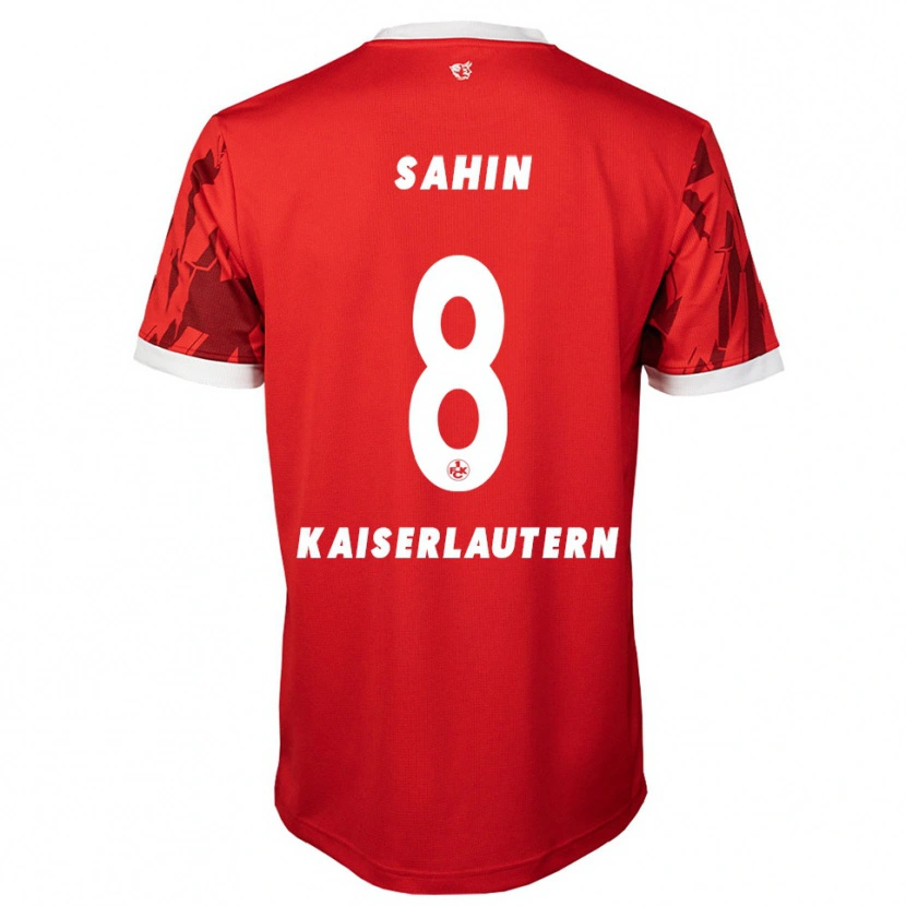 Danxen Mujer Camiseta Semih Sahin #8 Rojo Blanco 1ª Equipación 2025/26 La Camisa