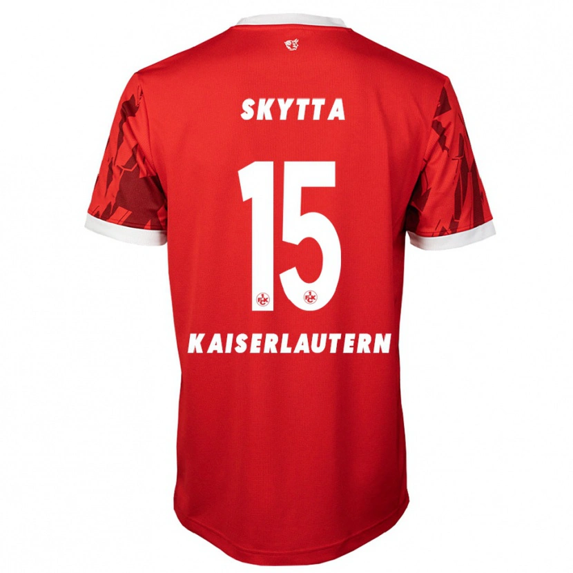 Danxen Mujer Camiseta Naatan Skyttä #15 Rojo Blanco 1ª Equipación 2025/26 La Camisa
