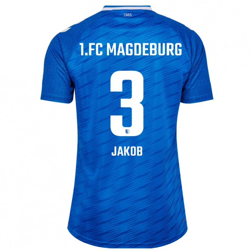Danxen Mujer Camiseta Henrik Jakob #3 Azul Blanco 1ª Equipación 2025/26 La Camisa
