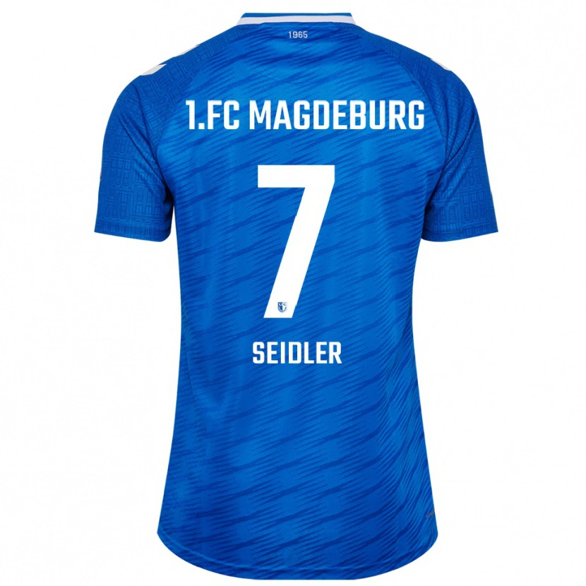 Danxen Mujer Camiseta Wiebke Seidler #7 Azul Blanco 1ª Equipación 2025/26 La Camisa