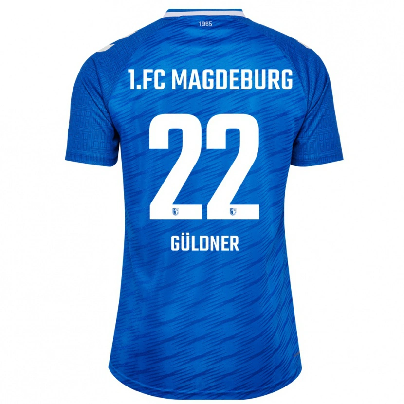 Danxen Mujer Camiseta Felix Güldner #22 Azul Blanco 1ª Equipación 2025/26 La Camisa