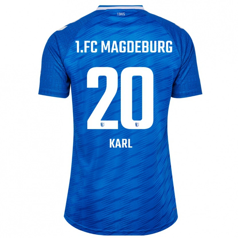 Danxen Mujer Camiseta Emma Karl #20 Azul Blanco 1ª Equipación 2025/26 La Camisa