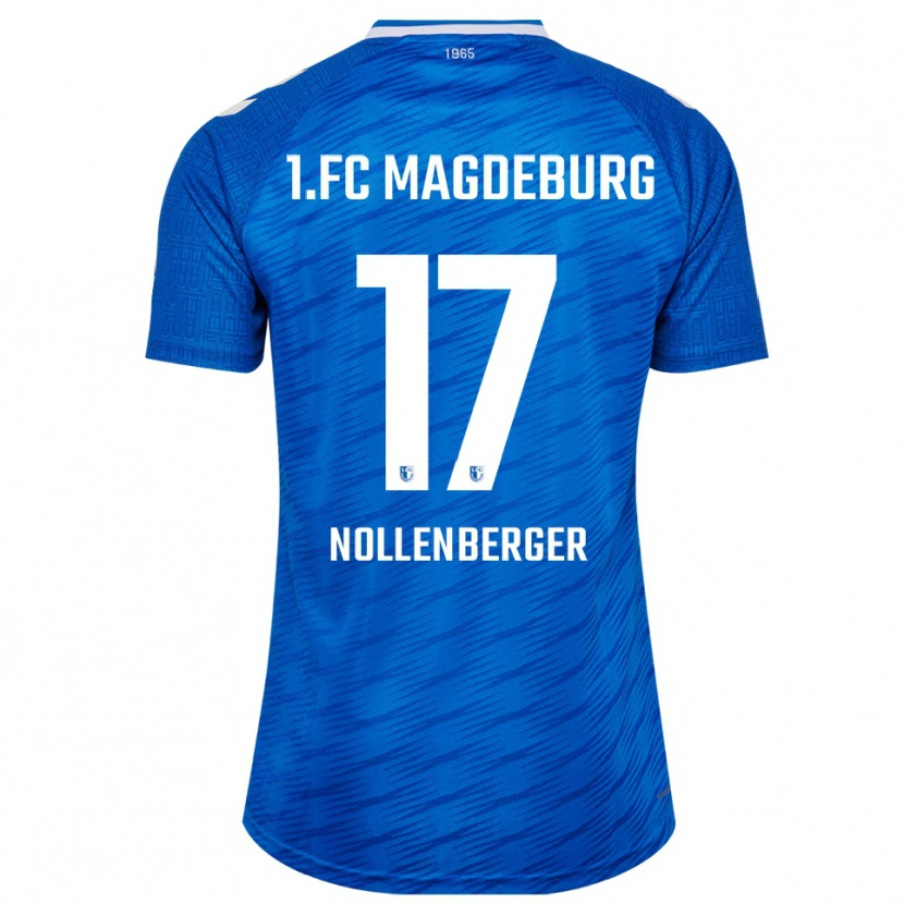 Danxen Mujer Camiseta Alexander Nollenberger #17 Azul Blanco 1ª Equipación 2025/26 La Camisa