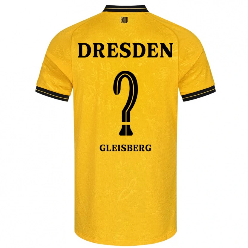 Danxen Mujer Camiseta Anne-Sophie Gleisberg #0 Amarillo Negro 1ª Equipación 2025/26 La Camisa