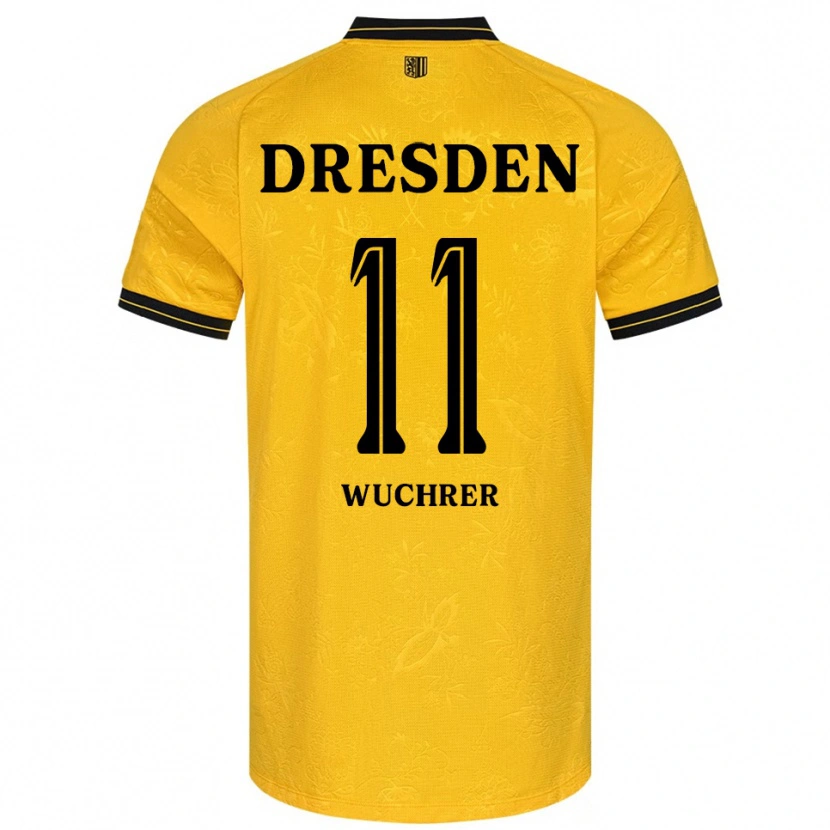 Danxen Mujer Camiseta Rick Wuchrer #11 Amarillo Negro 1ª Equipación 2025/26 La Camisa