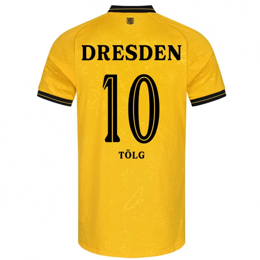 Danxen Mujer Camiseta Cedric Tölg #10 Amarillo Negro 1ª Equipación 2025/26 La Camisa