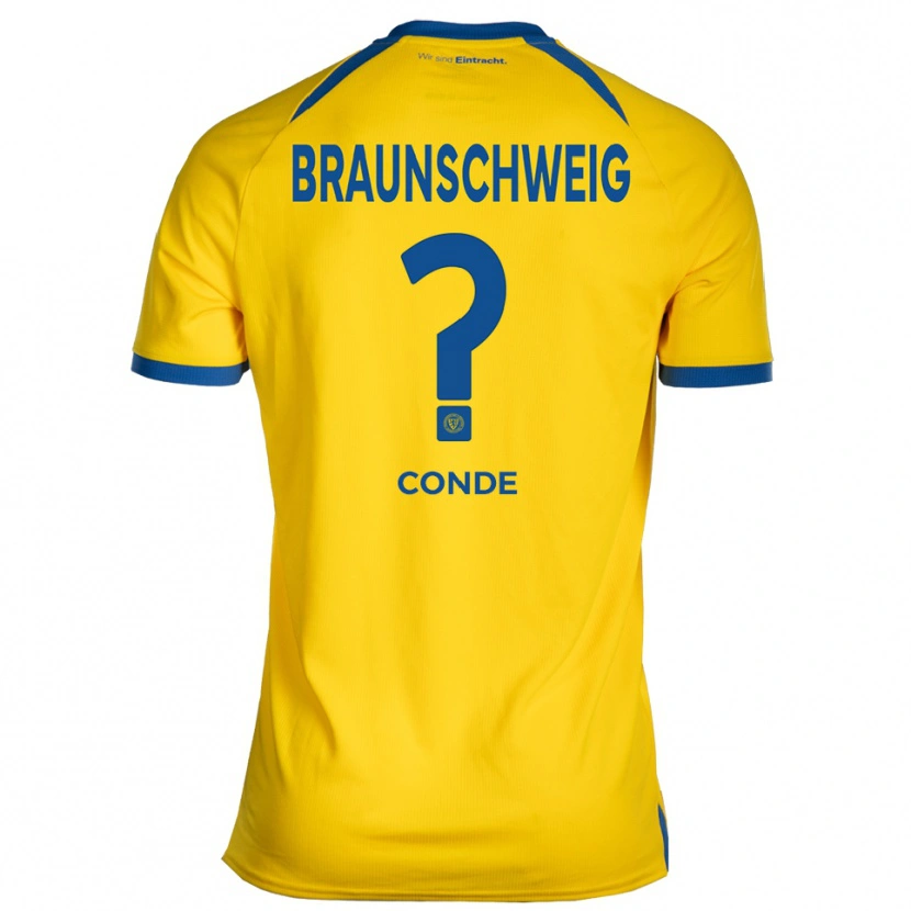 Danxen Mujer Camiseta Moussa Conde #0 Amarillo Azul 1ª Equipación 2025/26 La Camisa