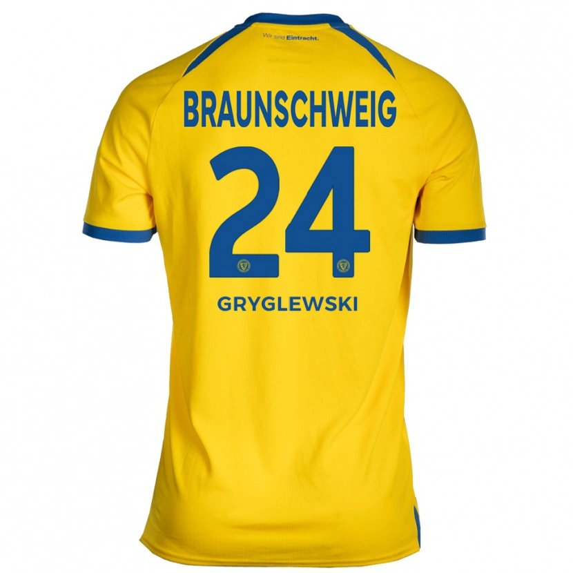 Danxen Mujer Camiseta Milan Gryglewski #24 Amarillo Azul 1ª Equipación 2025/26 La Camisa