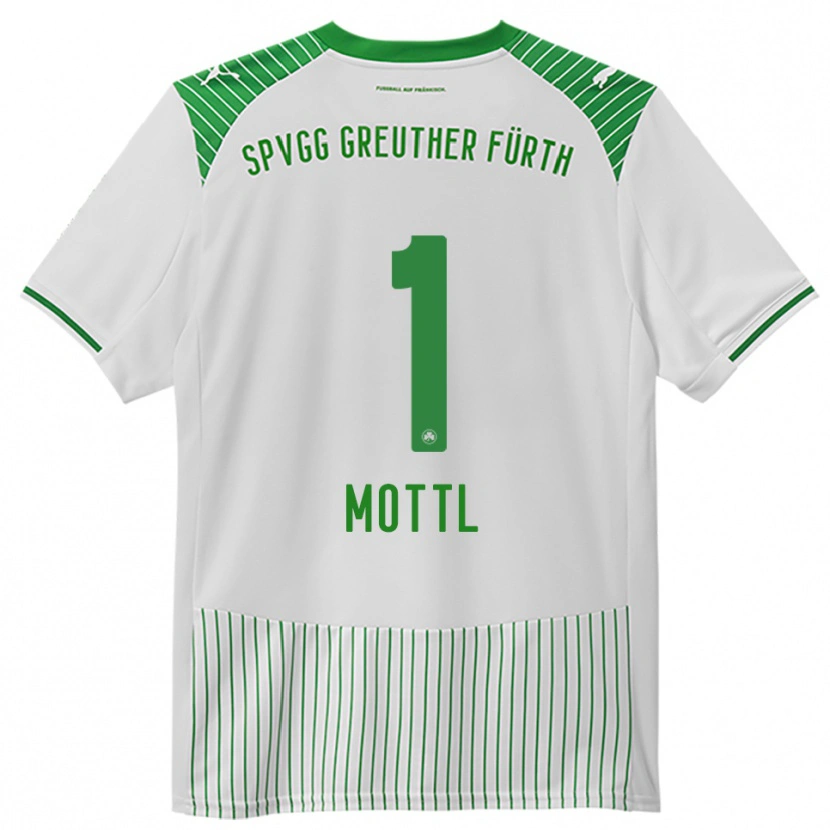 Danxen Mujer Camiseta Jan Mottl #1 Blanco Verde 1ª Equipación 2025/26 La Camisa