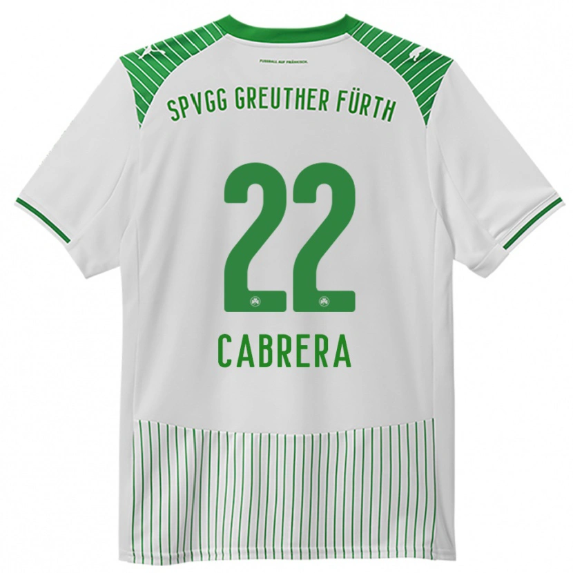 Danxen Mujer Camiseta Juan Cabrera #22 Blanco Verde 1ª Equipación 2025/26 La Camisa