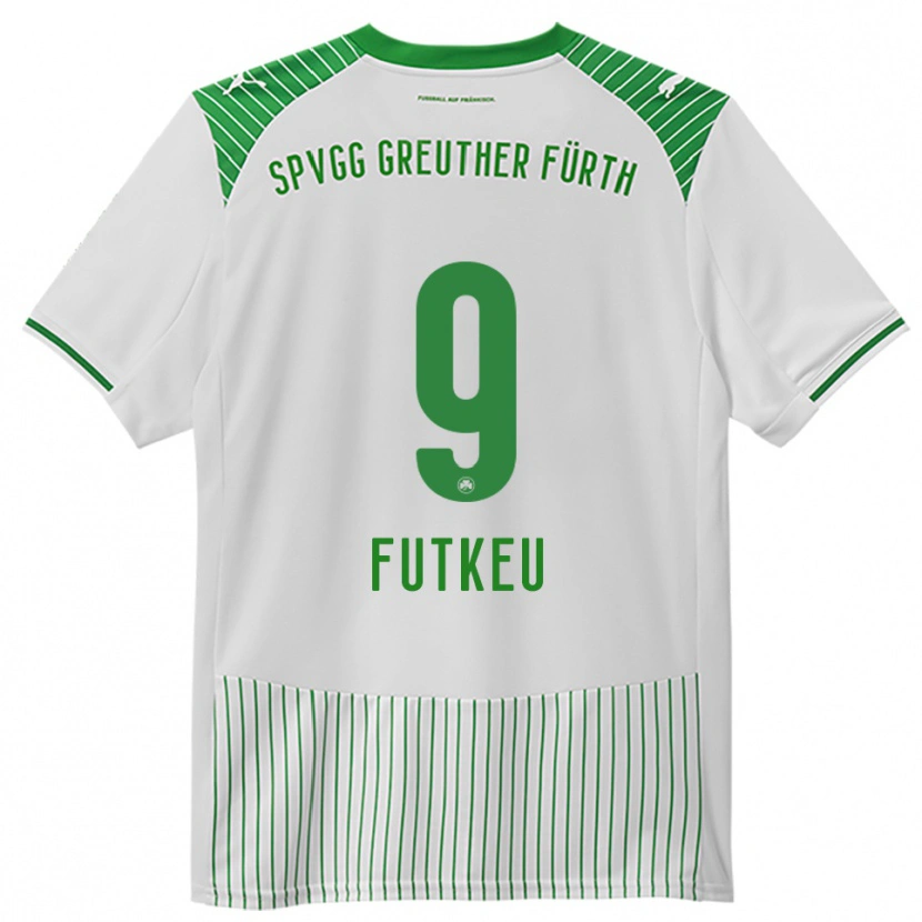 Danxen Mujer Camiseta Noel Futkeu #9 Blanco Verde 1ª Equipación 2025/26 La Camisa