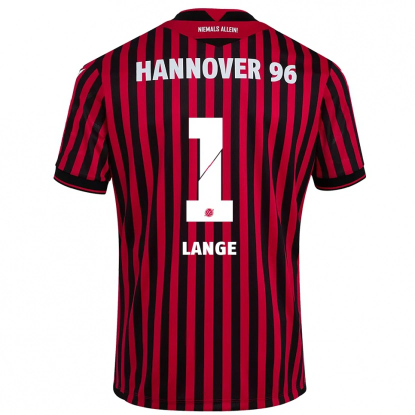 Danxen Mujer Camiseta Tom Lange #1 Rojo Negro 1ª Equipación 2025/26 La Camisa