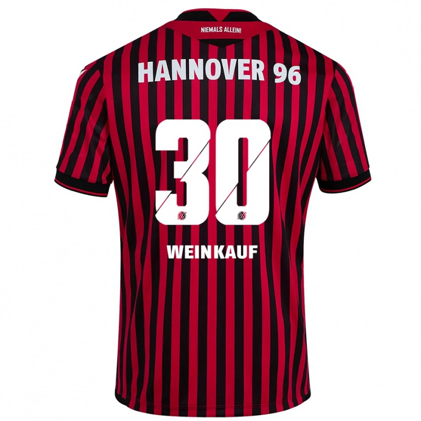 Danxen Mujer Camiseta Leo Weinkauf #30 Rojo Negro 1ª Equipación 2025/26 La Camisa
