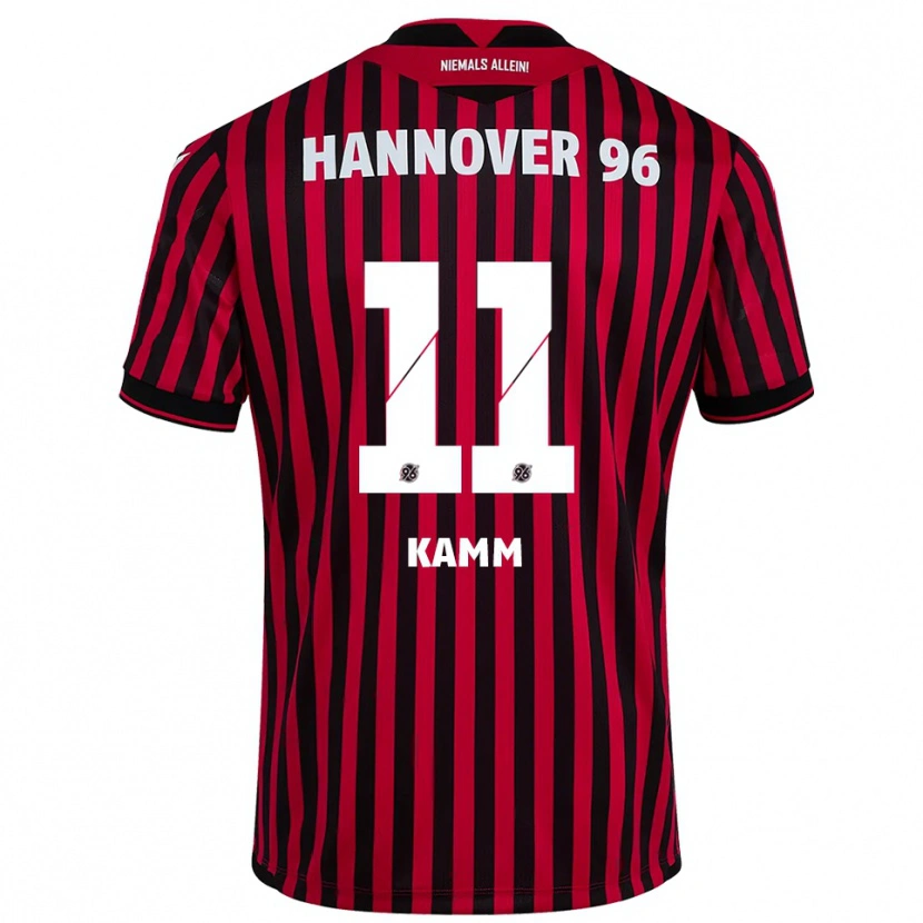 Danxen Mujer Camiseta Jannis Kamm #11 Rojo Negro 1ª Equipación 2025/26 La Camisa