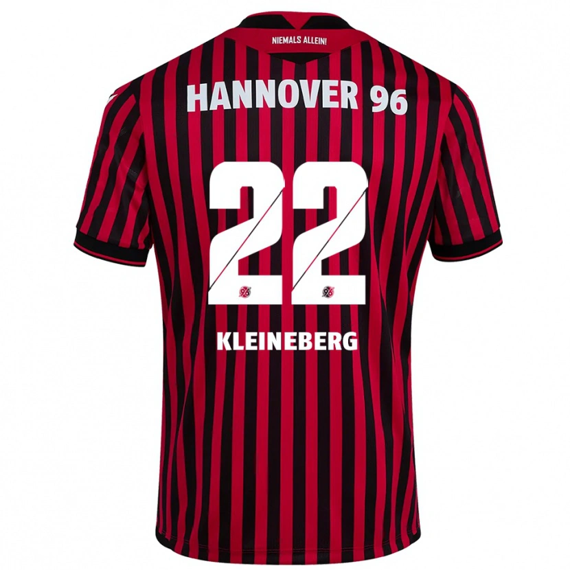 Danxen Mujer Camiseta Philip Kleineberg #22 Rojo Negro 1ª Equipación 2025/26 La Camisa