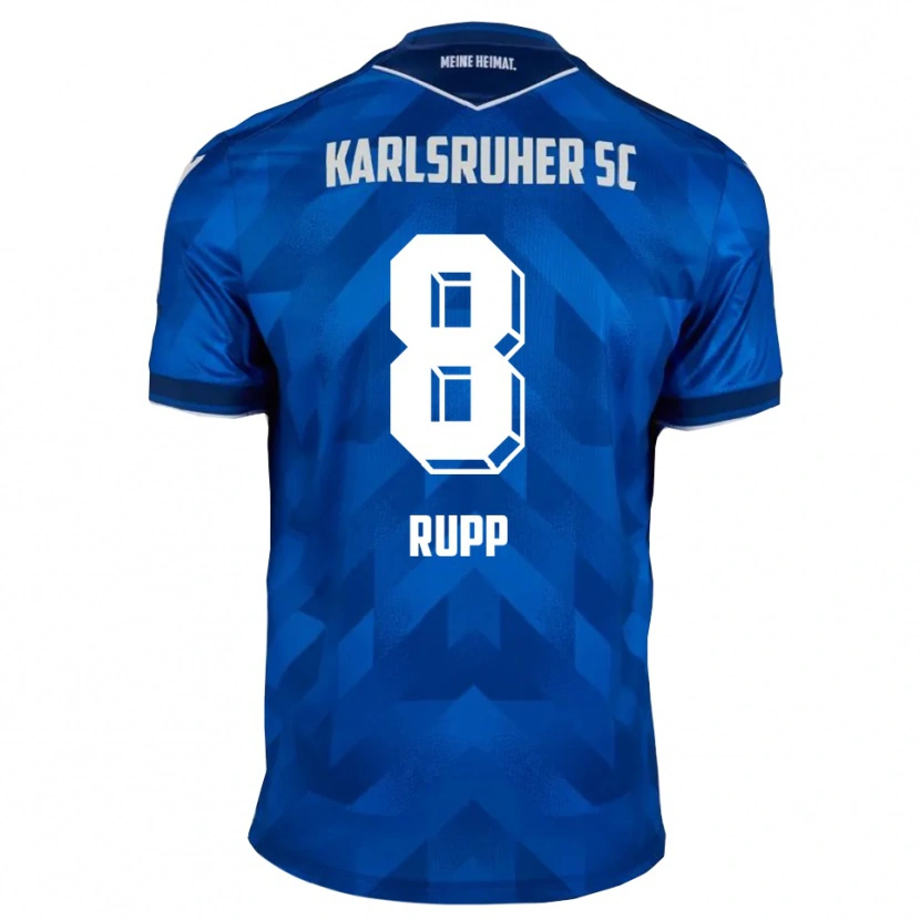 Danxen Mujer Camiseta Noah Rupp #8 Azul Blanco 1ª Equipación 2025/26 La Camisa