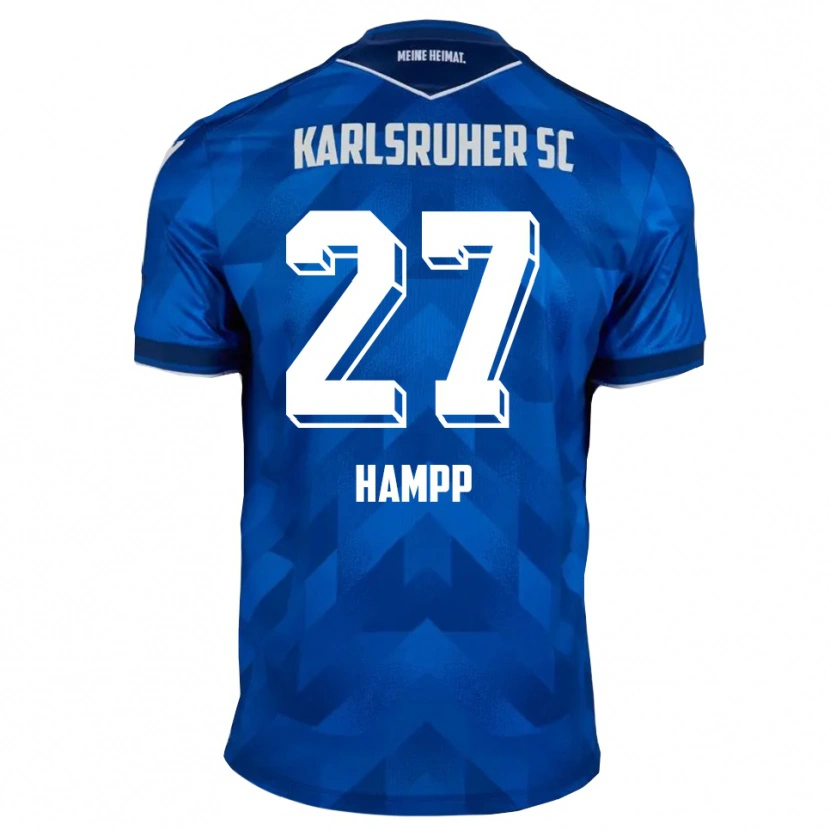 Danxen Mujer Camiseta Noah Hampp #27 Azul Blanco 1ª Equipación 2025/26 La Camisa