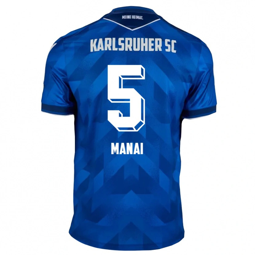 Danxen Mujer Camiseta Jassin Manai #5 Azul Blanco 1ª Equipación 2025/26 La Camisa