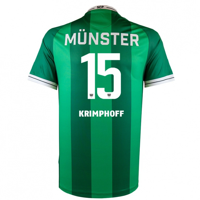 Danxen Mujer Camiseta Leo Krimphoff #15 Verde Blanco 1ª Equipación 2025/26 La Camisa