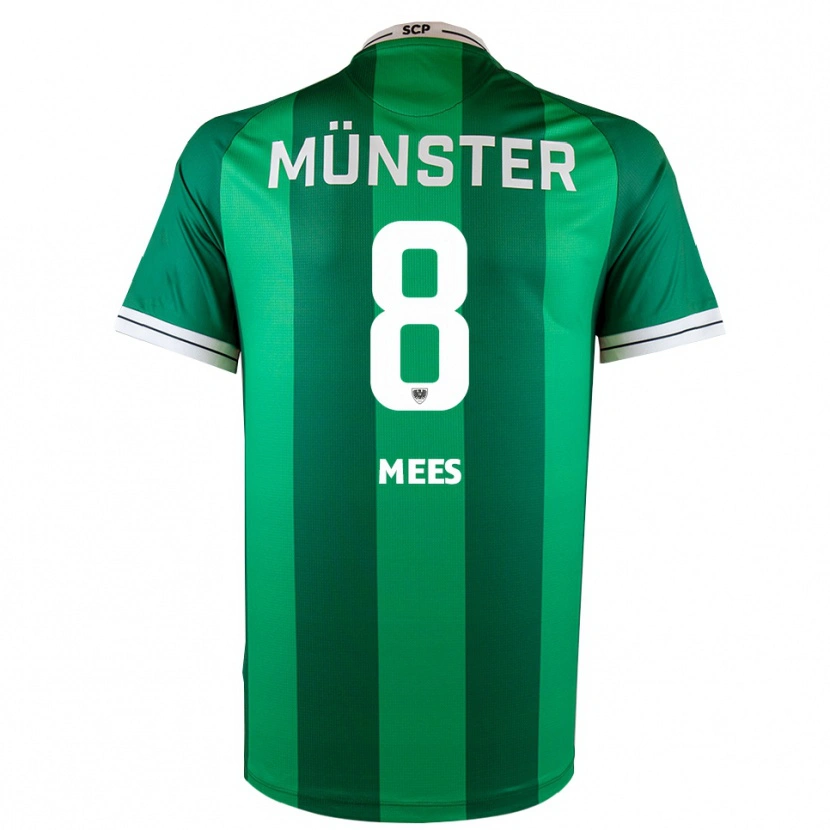 Danxen Mujer Camiseta Joshua Mees #8 Verde Blanco 1ª Equipación 2025/26 La Camisa