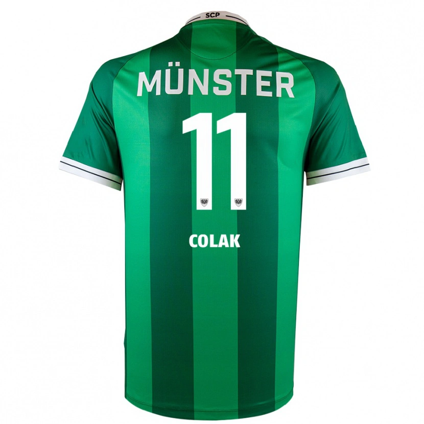 Danxen Mujer Camiseta Alper Colak #11 Verde Blanco 1ª Equipación 2025/26 La Camisa