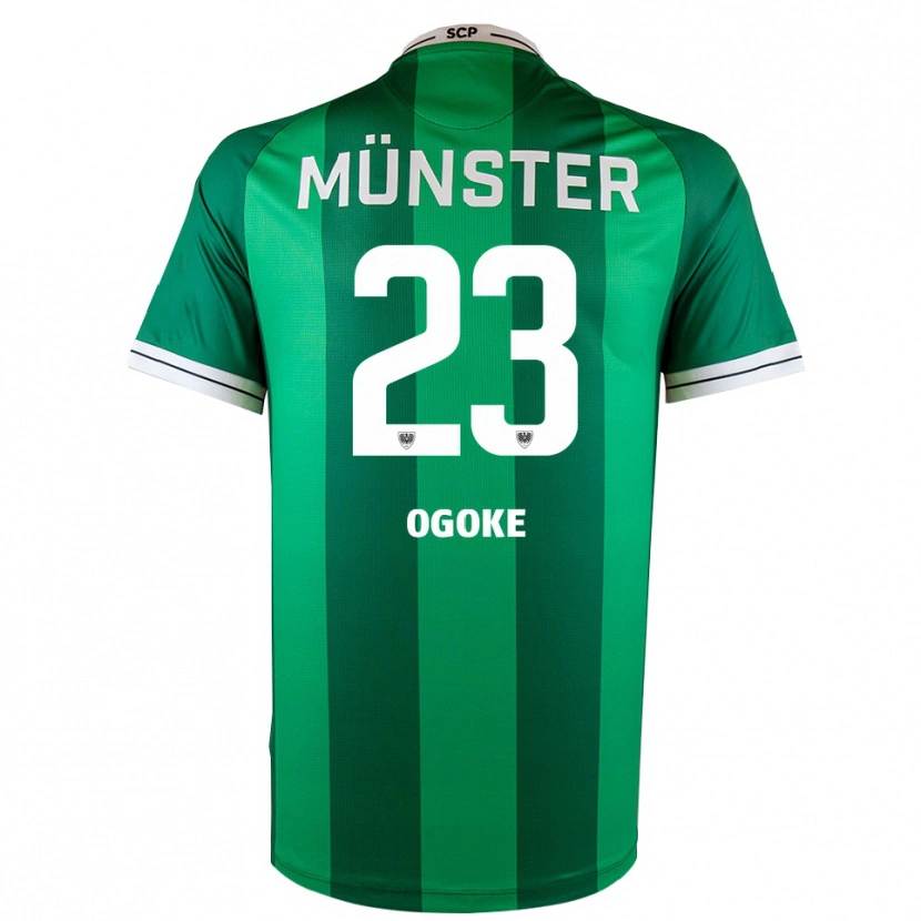 Danxen Mujer Camiseta Desmond Ogoke #23 Verde Blanco 1ª Equipación 2025/26 La Camisa