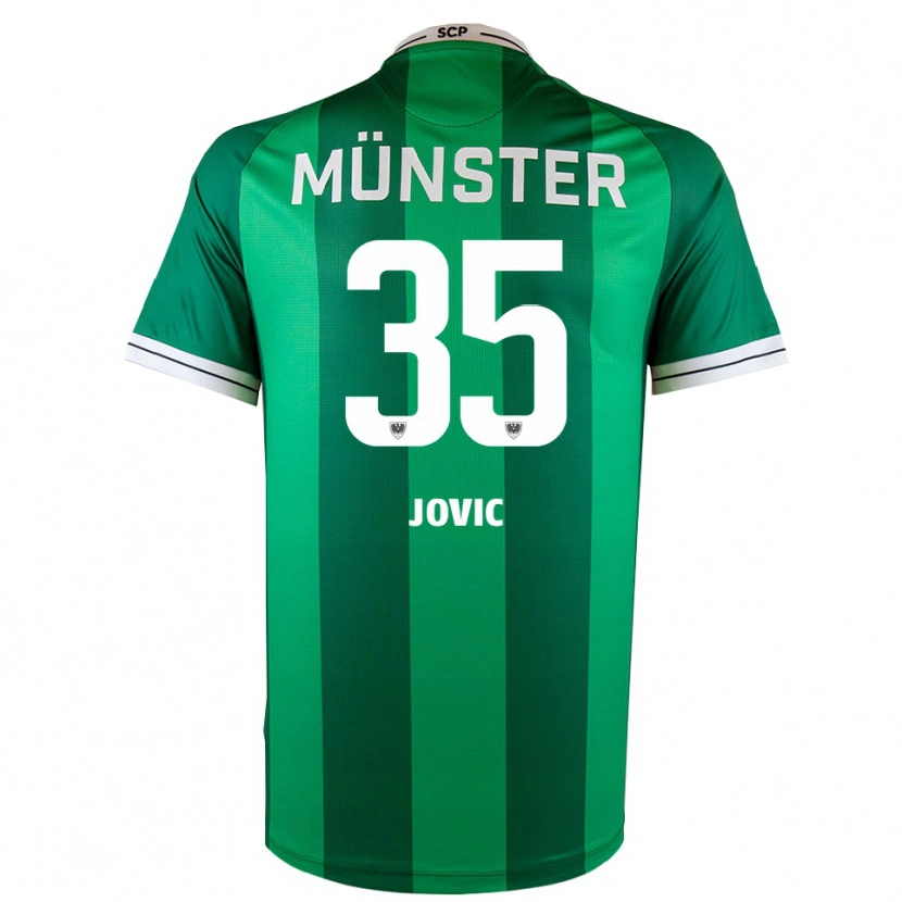 Danxen Mujer Camiseta Jovan Jovic #35 Verde Blanco 1ª Equipación 2025/26 La Camisa