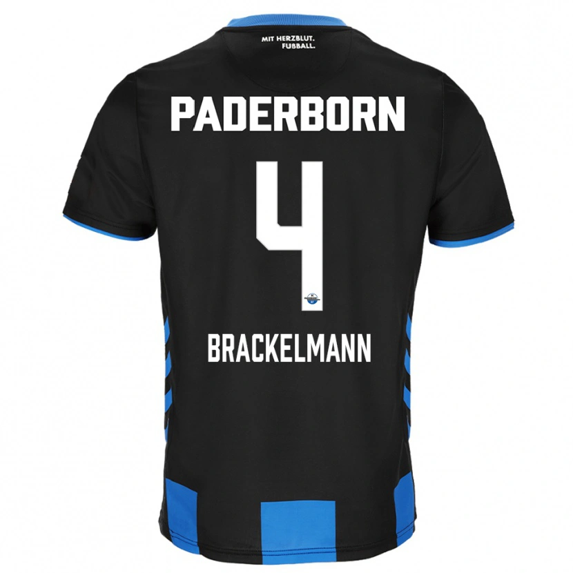 Danxen Mujer Camiseta Calvin Brackelmann #4 Negro Azul 1ª Equipación 2025/26 La Camisa