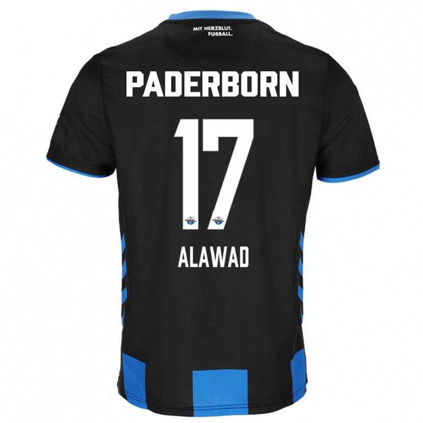 Danxen Mujer Camiseta A. Alawad #17 Negro Azul 1ª Equipación 2025/26 La Camisa