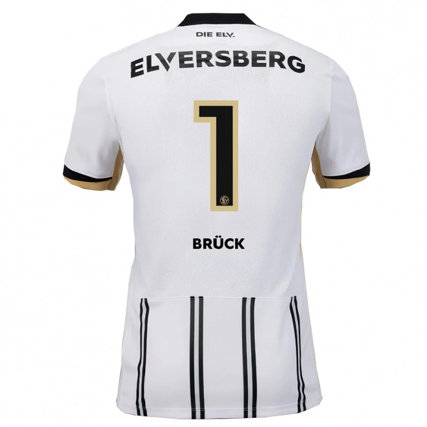 Danxen Mujer Camiseta Florian Brück #1 Blanco Negro 1ª Equipación 2025/26 La Camisa