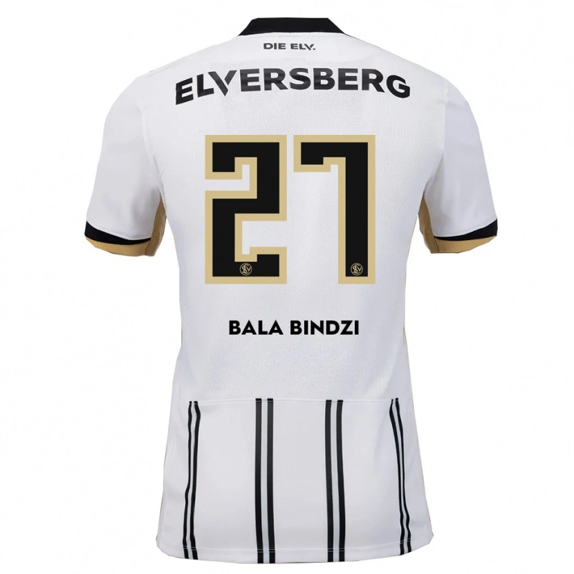 Danxen Mujer Camiseta Corneille Bala Bindzi #27 Blanco Negro 1ª Equipación 2025/26 La Camisa