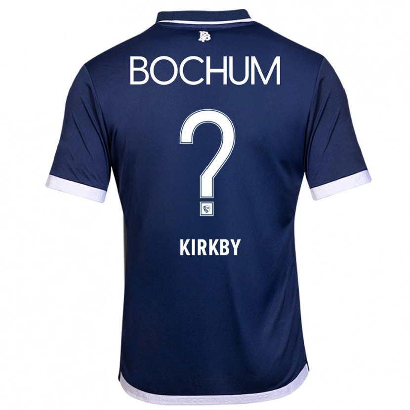 Danxen Mujer Camiseta Lara Kirkby #0 Azul Marino Blanco 1ª Equipación 2025/26 La Camisa