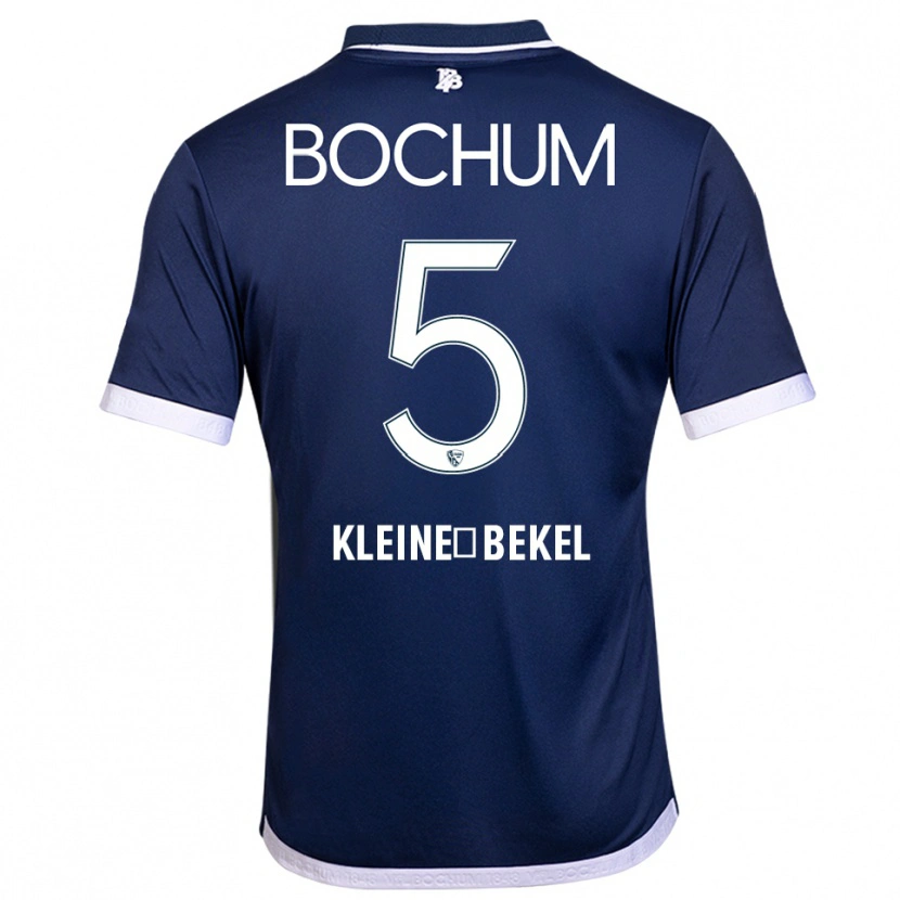 Danxen Mujer Camiseta Colin Kleine-Bekel #5 Azul Marino Blanco 1ª Equipación 2025/26 La Camisa