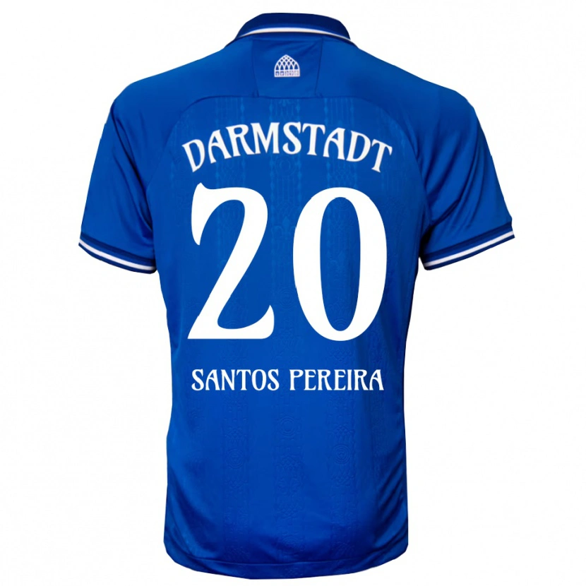 Danxen Mujer Camiseta Diogo Dos Santos Pereira #20 Azul Blanco 1ª Equipación 2025/26 La Camisa