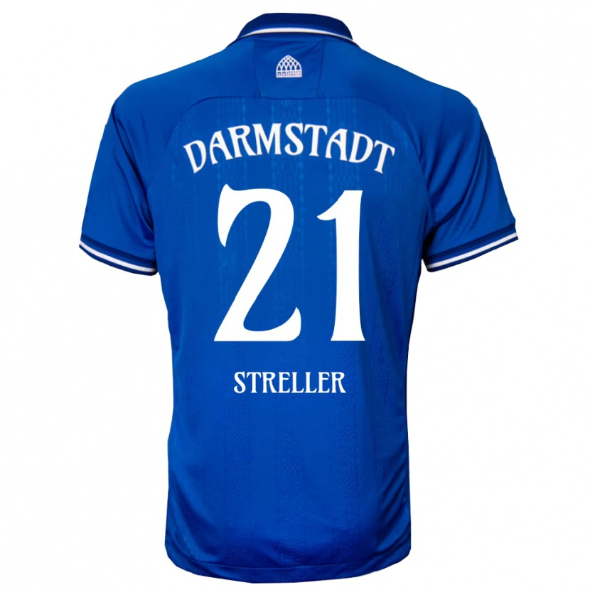 Danxen Mujer Camiseta Till Streller #21 Azul Blanco 1ª Equipación 2025/26 La Camisa