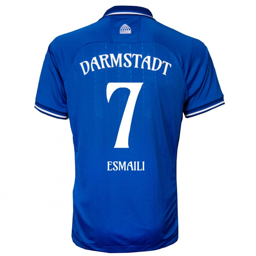 Danxen Mujer Camiseta Ali Esmaili #7 Azul Blanco 1ª Equipación 2025/26 La Camisa