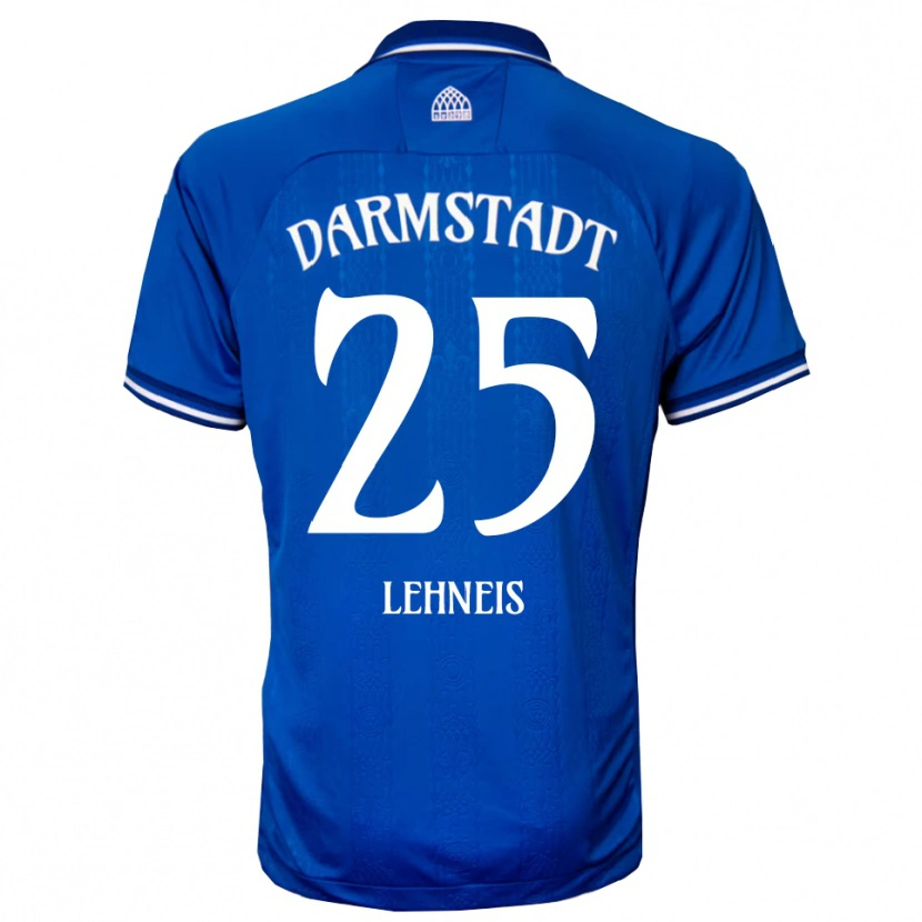 Danxen Mujer Camiseta Daniel Lehneis #25 Azul Blanco 1ª Equipación 2025/26 La Camisa