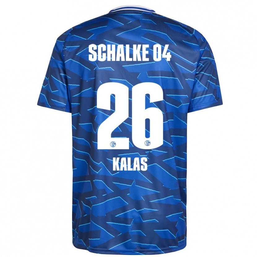 Danxen Mujer Camiseta Tomas Kalas #26 Azul Real Blanco 1ª Equipación 2025/26 La Camisa