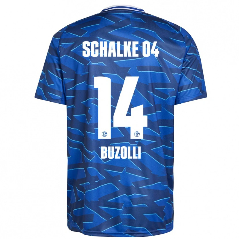 Danxen Mujer Camiseta Andri Buzolli #14 Azul Real Blanco 1ª Equipación 2025/26 La Camisa