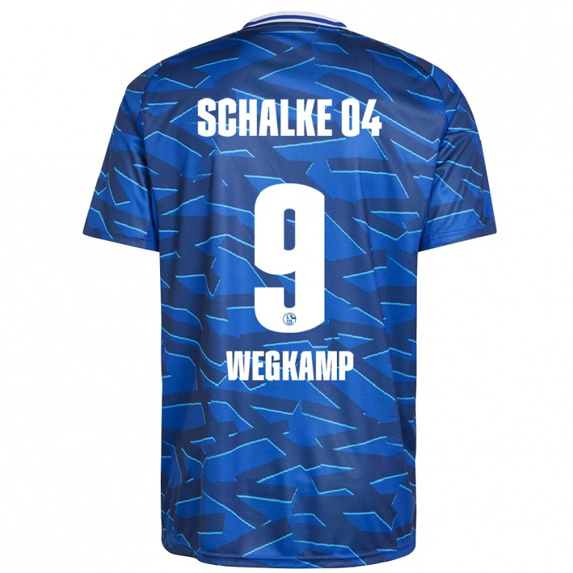 Danxen Mujer Camiseta Gerrit Wegkamp #9 Azul Real Blanco 1ª Equipación 2025/26 La Camisa