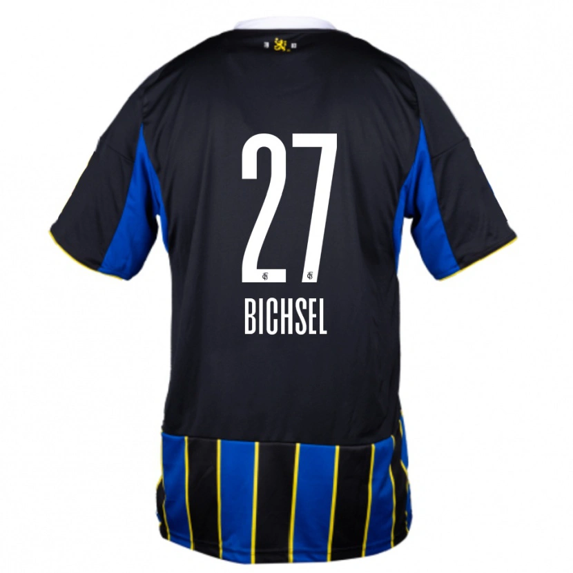 Danxen Mujer Camiseta Joel Bichsel #27 Azul Negro Amarillo 1ª Equipación 2025/26 La Camisa