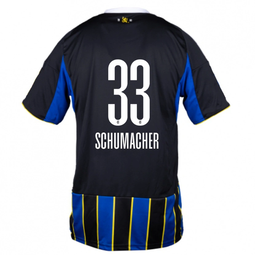 Danxen Mujer Camiseta Till Schumacher #33 Azul Negro Amarillo 1ª Equipación 2025/26 La Camisa
