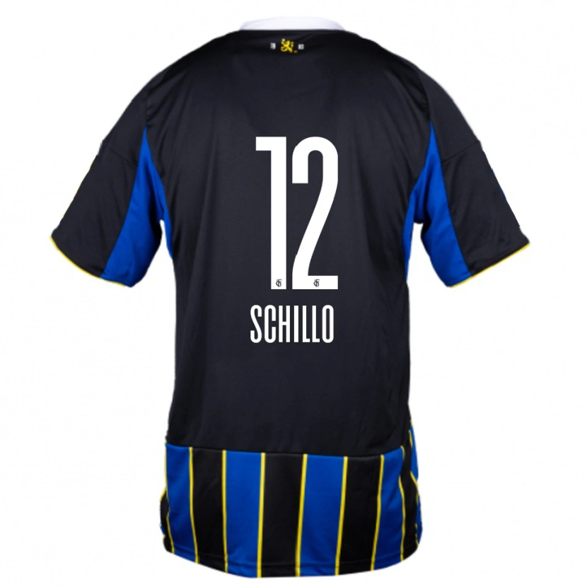 Danxen Mujer Camiseta Jule Schillo #12 Azul Negro Amarillo 1ª Equipación 2025/26 La Camisa