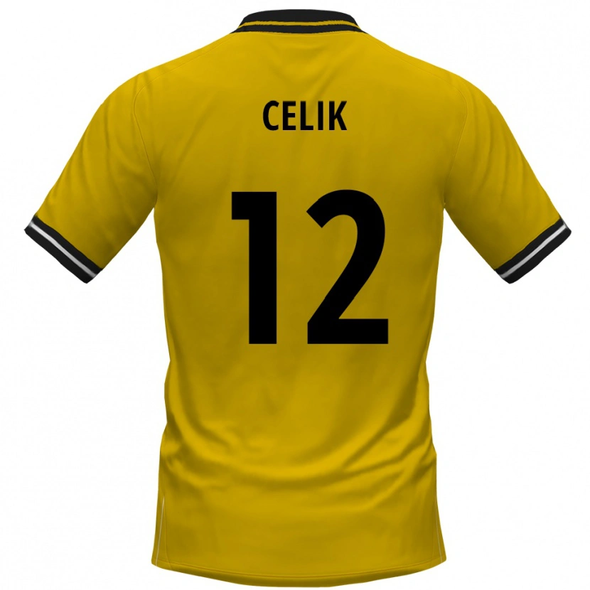 Danxen Mujer Camiseta Haci Celik #12 Amarillo Negro 1ª Equipación 2025/26 La Camisa