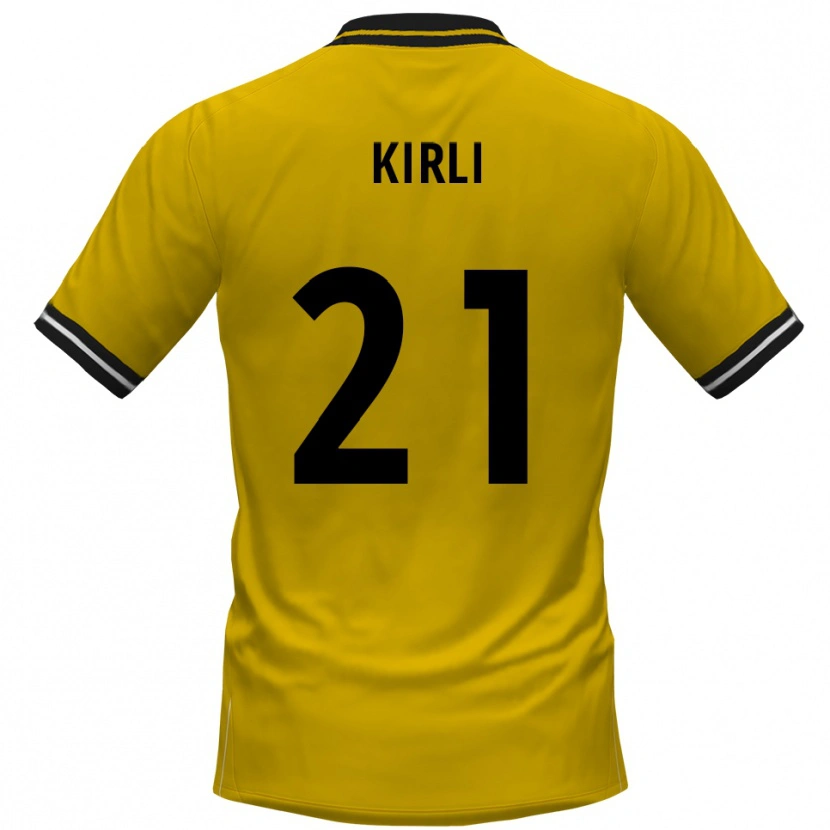 Danxen Mujer Camiseta Celil-Noah Kirli #21 Amarillo Negro 1ª Equipación 2025/26 La Camisa